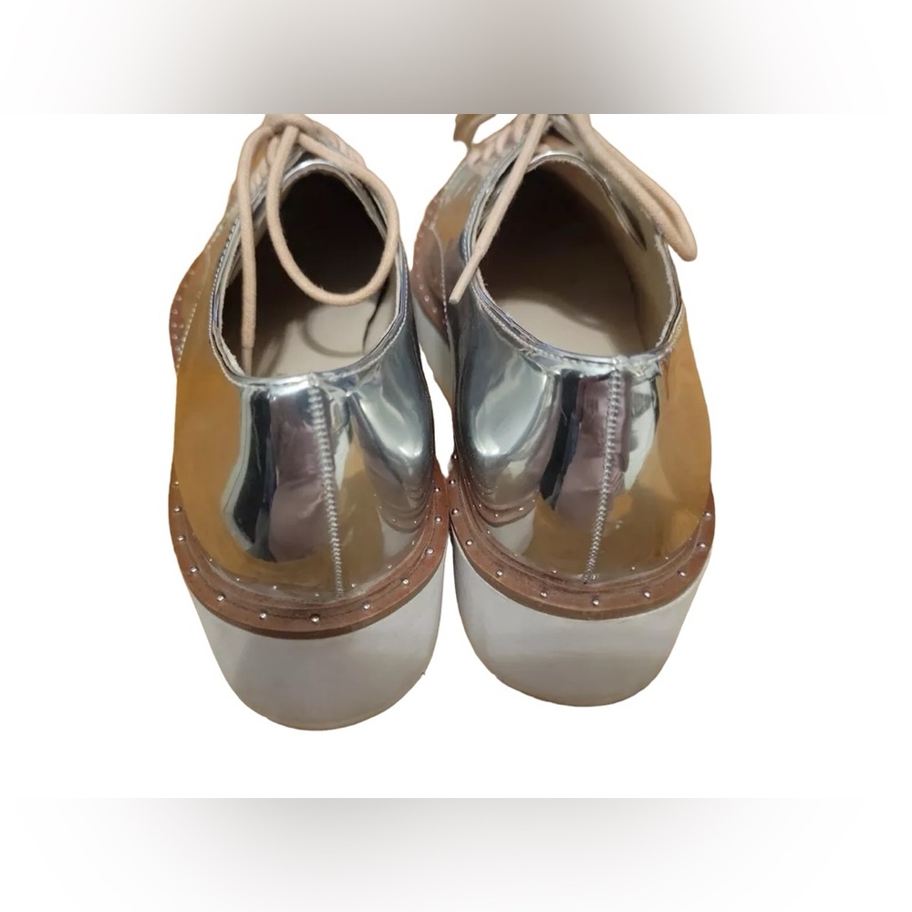 Chinese Laundry silver mirror lace up oxford - Picture 4 of 5